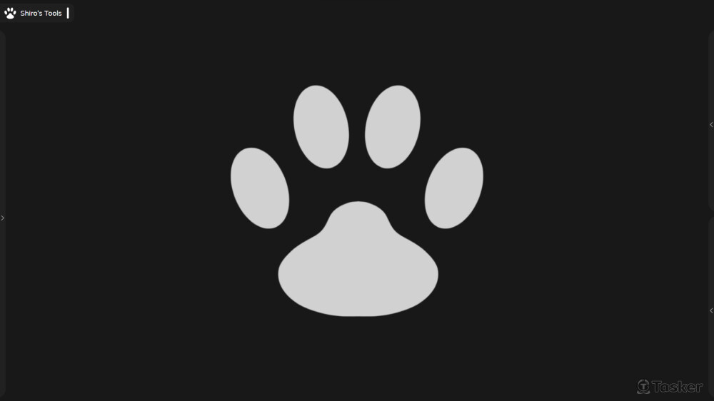 主畫面介面，元件收起後的樣子