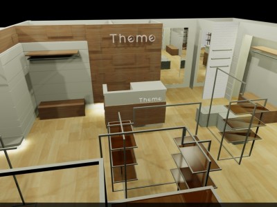 某百貨專櫃示意