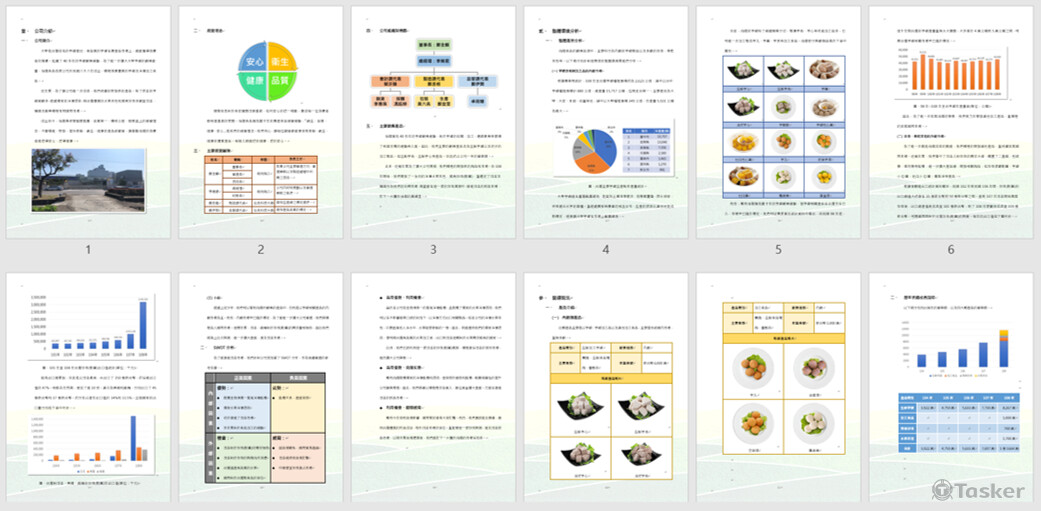 食品公司營運計畫