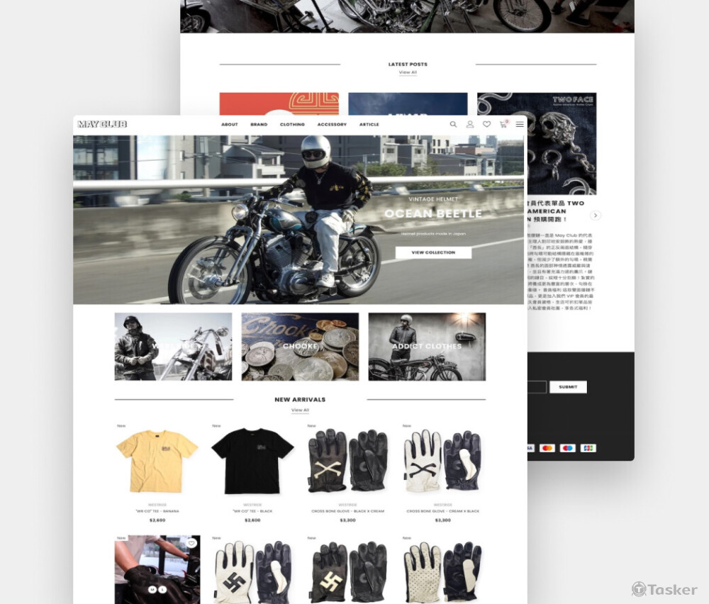 客製設計並整合Shopify功能，打造高效可擴展的品牌電商網站。