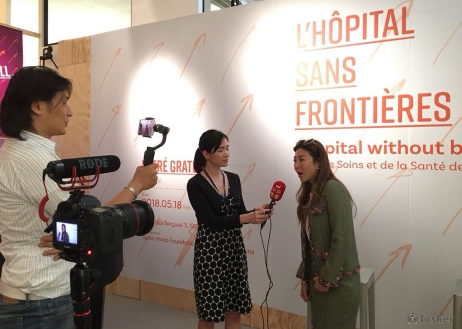 擔任公關，協助媒體專訪