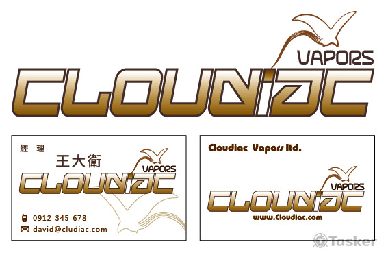 Cloudiac電子菸名片 logo設計(競標作品)
