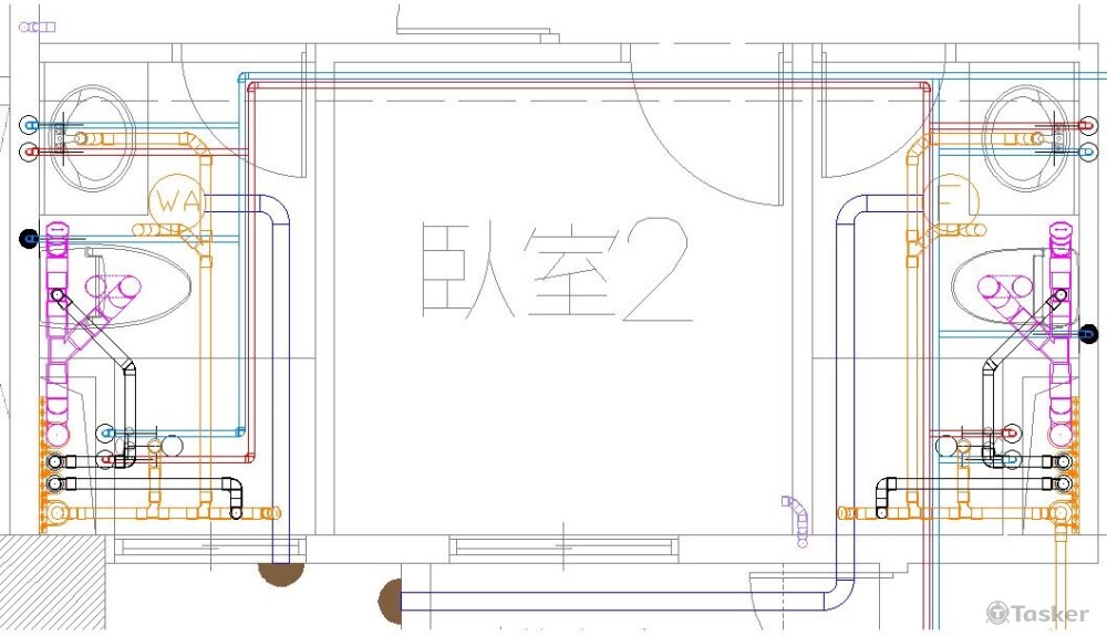 廁所排水管路施工圖