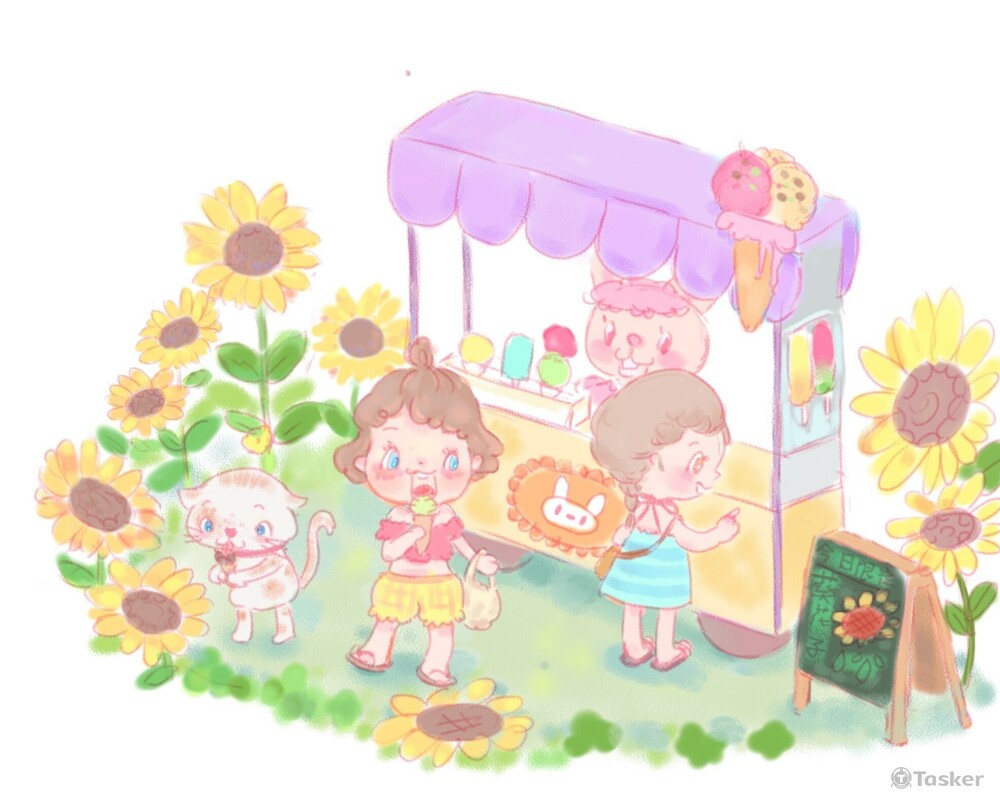 夏天的冰淇淋車