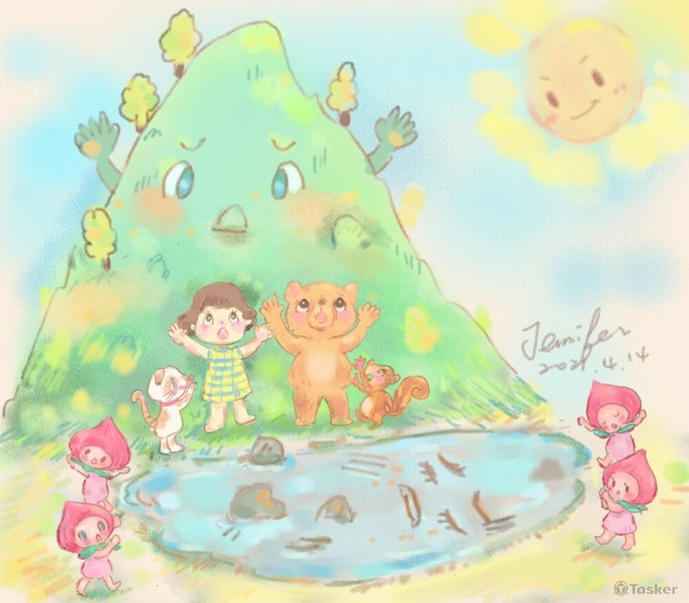 乞求趕快下雨 ,大家一起省水, 淅瀝淅瀝嘩啦嘩啦雨下來了  