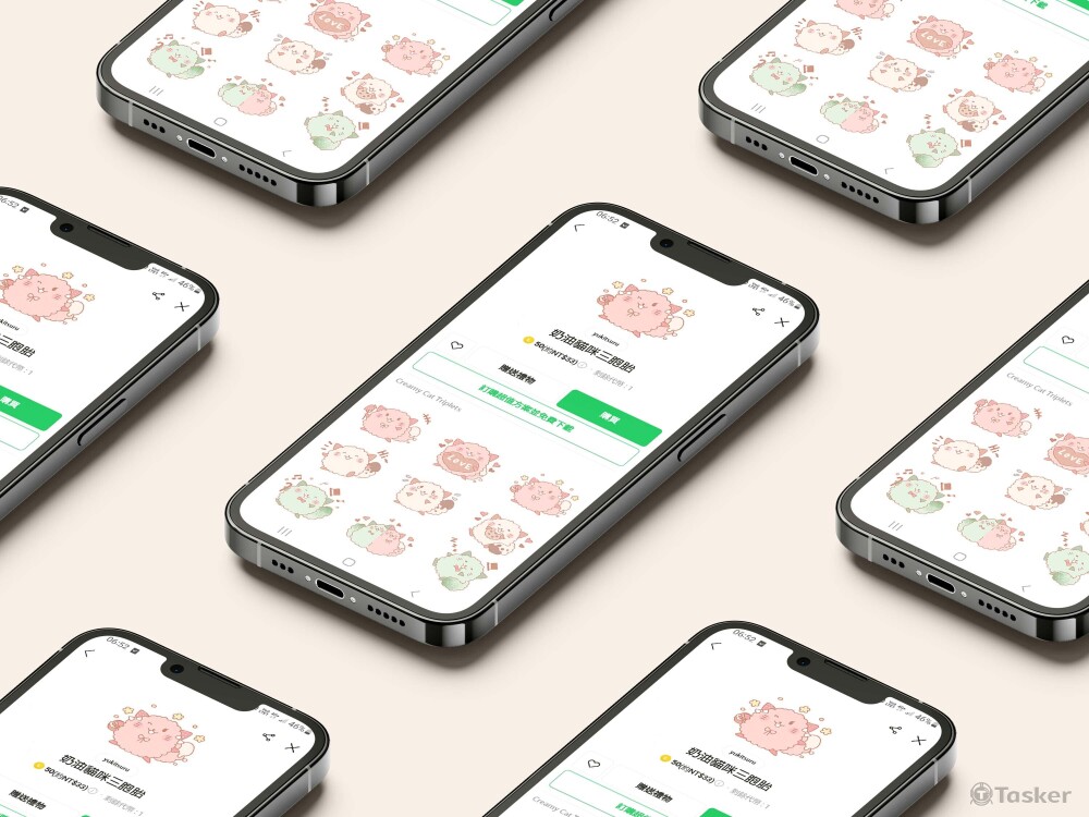 奶油貓咪三胞胎