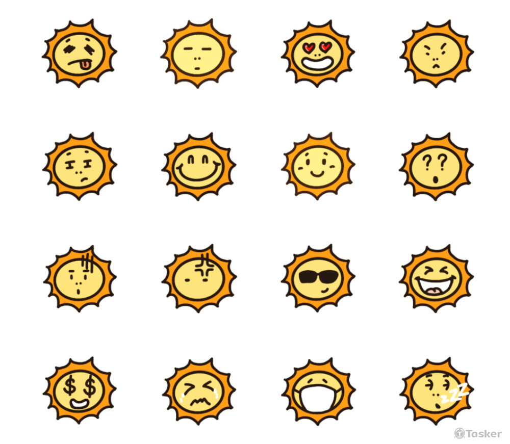 LINE純貼圖．emoji