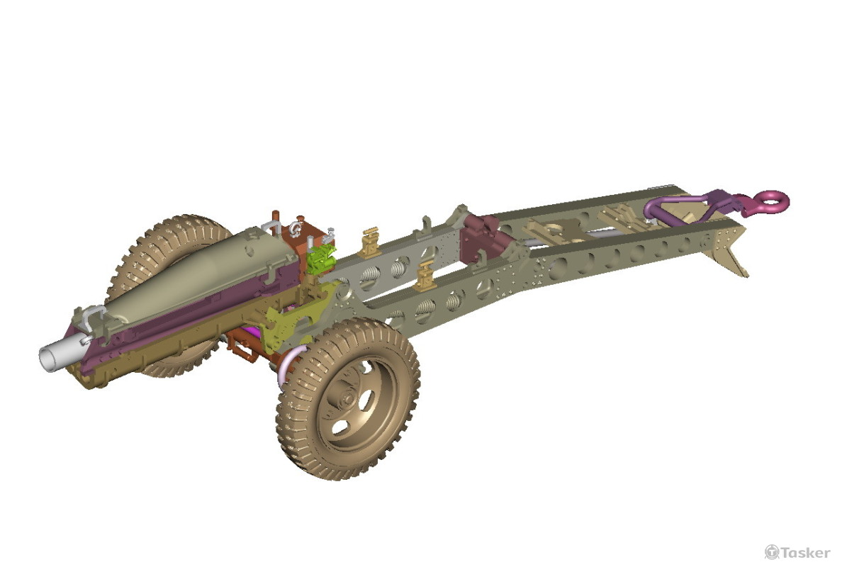 軍事模型75mm PACK
