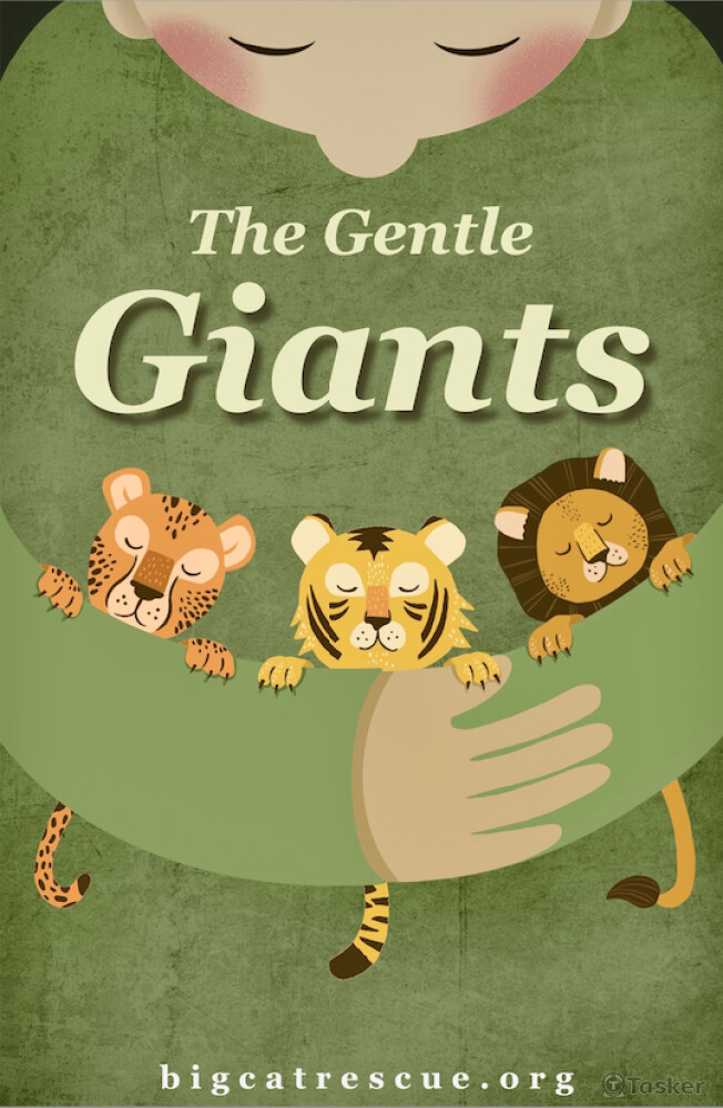 大貓救助機構公益海報（入選紐約插畫家協會學生獎學金）