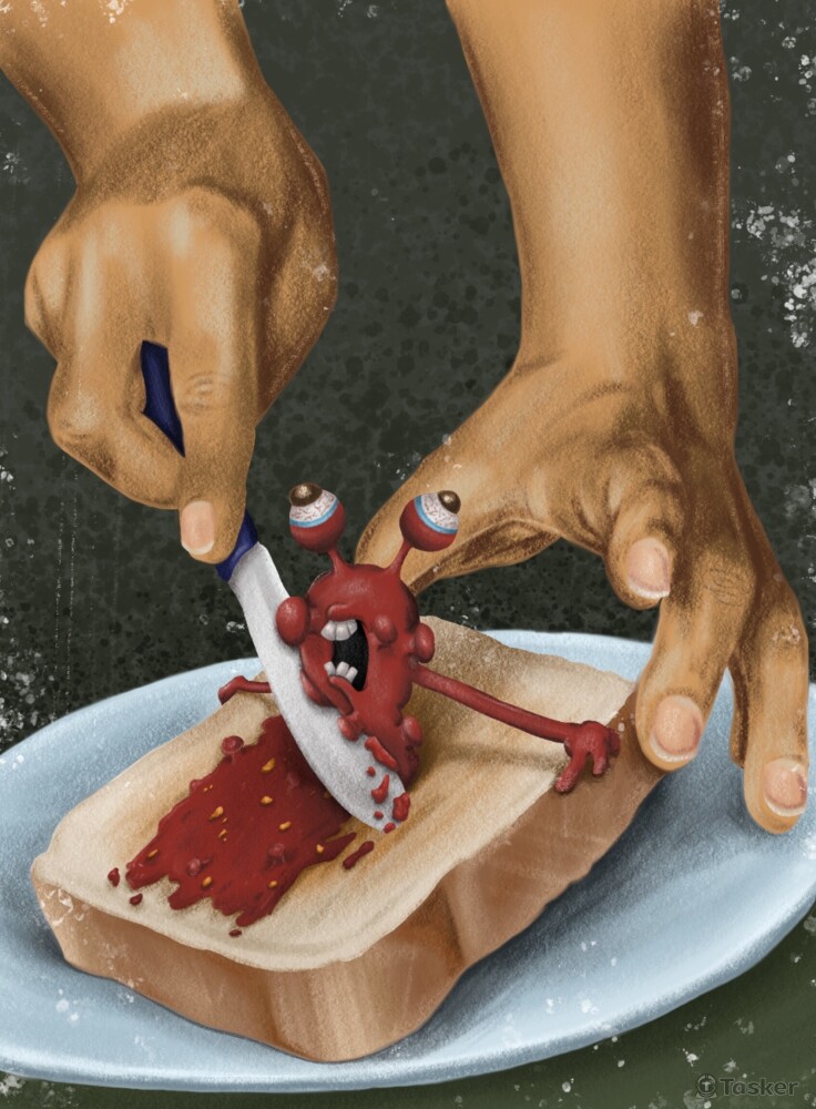 Spread of Covid 插畫設計