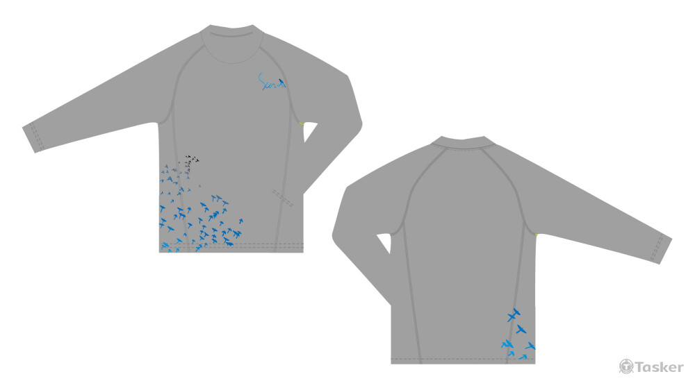 SUNIN戶外機能服飾-圓T印圖設計(台灣藍鵲)