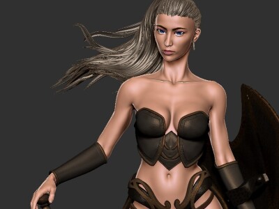 亞馬遜 蒂特菈 公仔建模