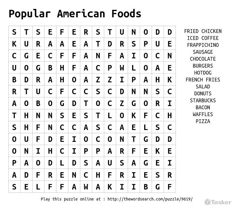 POPULAR AMERICAN FOODS