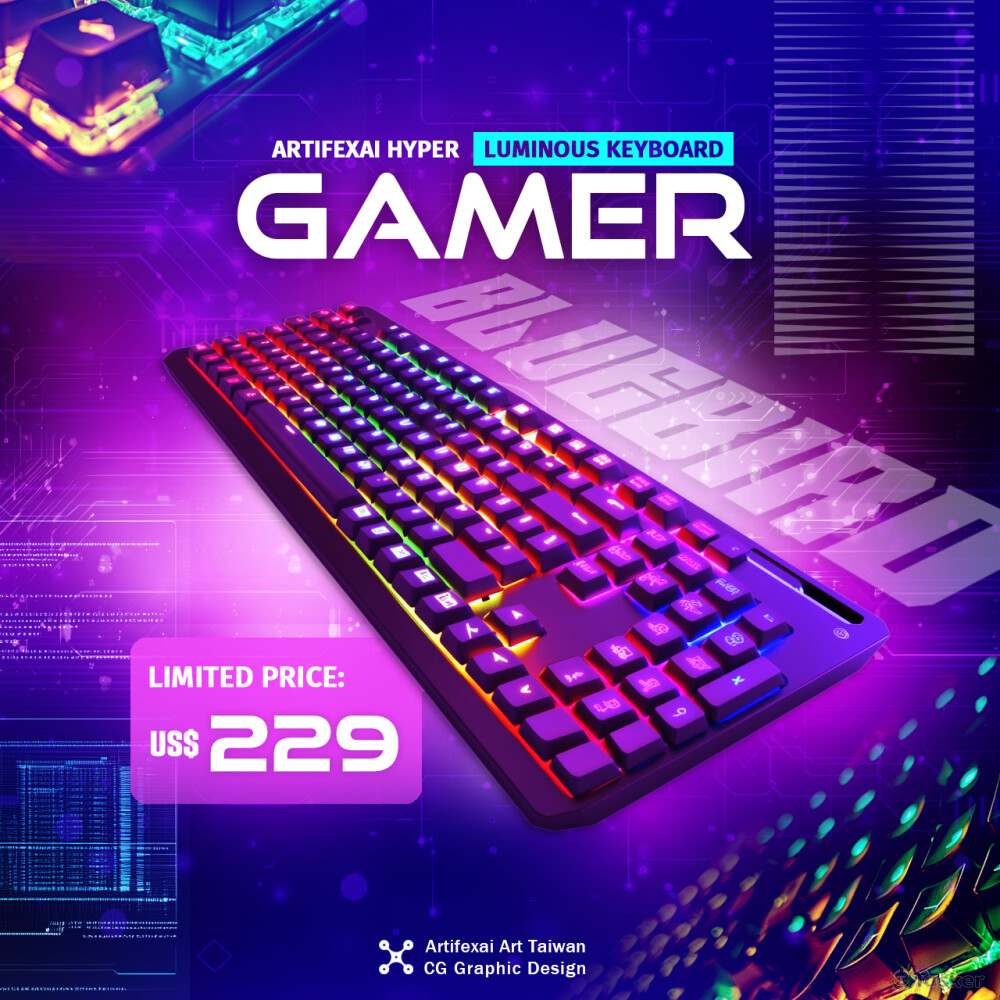 社群用方型AD設計