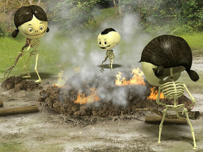 歷史博物館史前時代趣味動畫