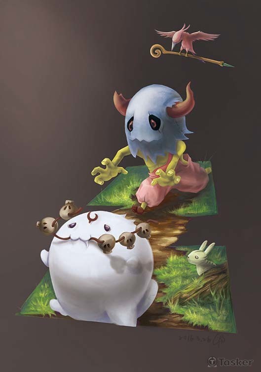 電繪-小咒人故事場景