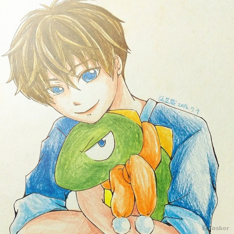 就想跟浩浩一直在一起