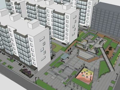 國宅開放空間/中庭