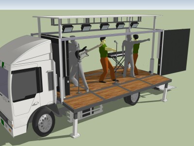 [車體改裝] 舞台車