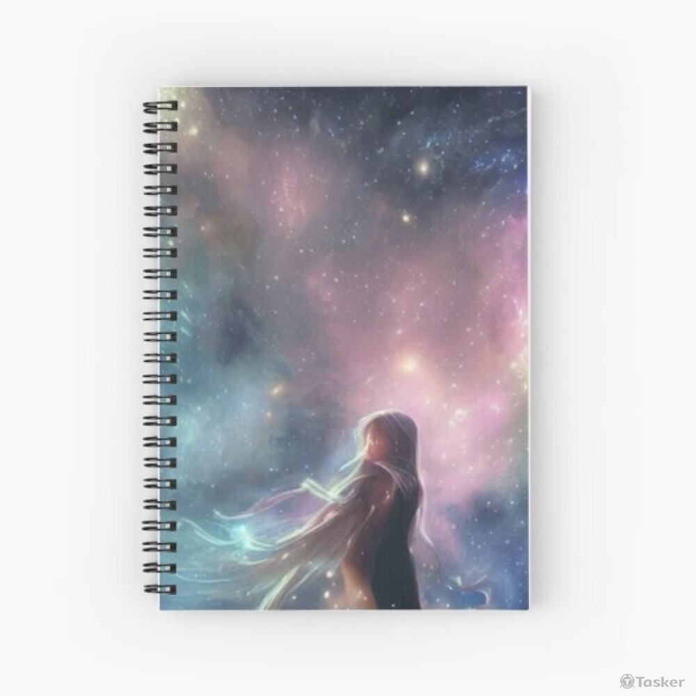 我的插圖印在筆記本上