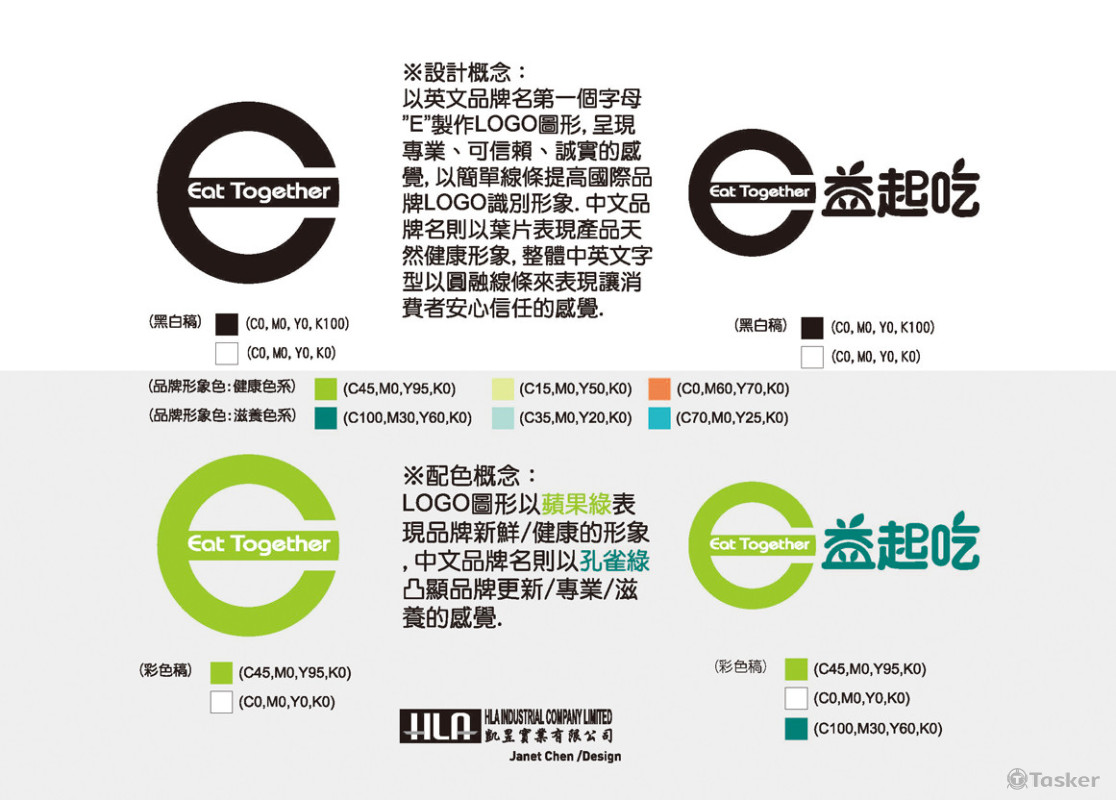 益起吃品牌LOGO設計-西式風格