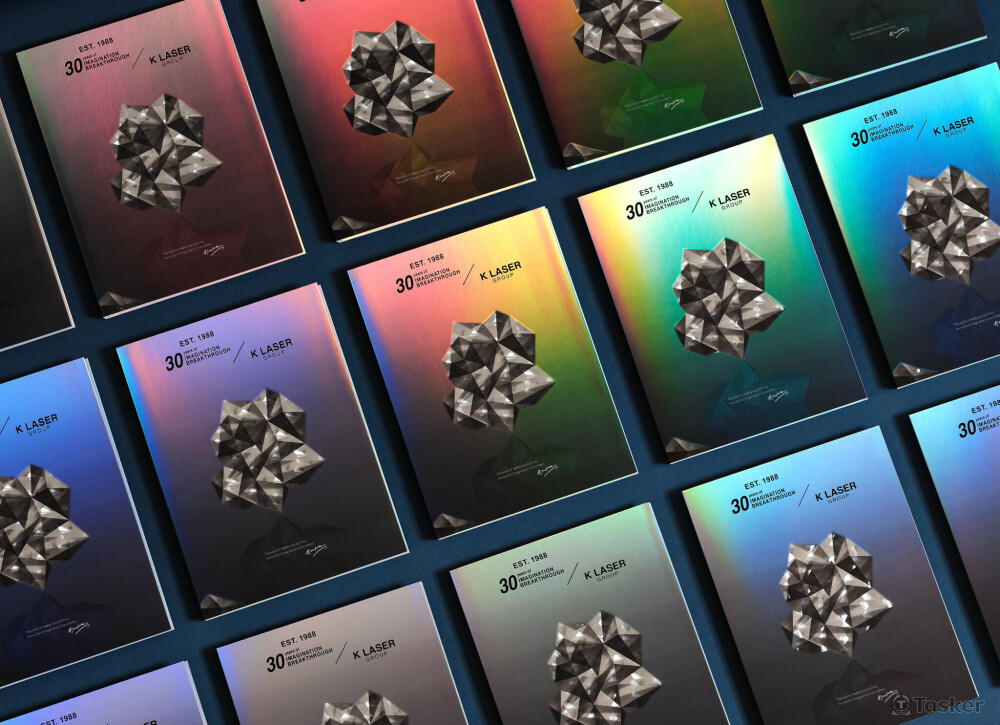 K LASER 光群雷射三十週年紀念畫冊的封面