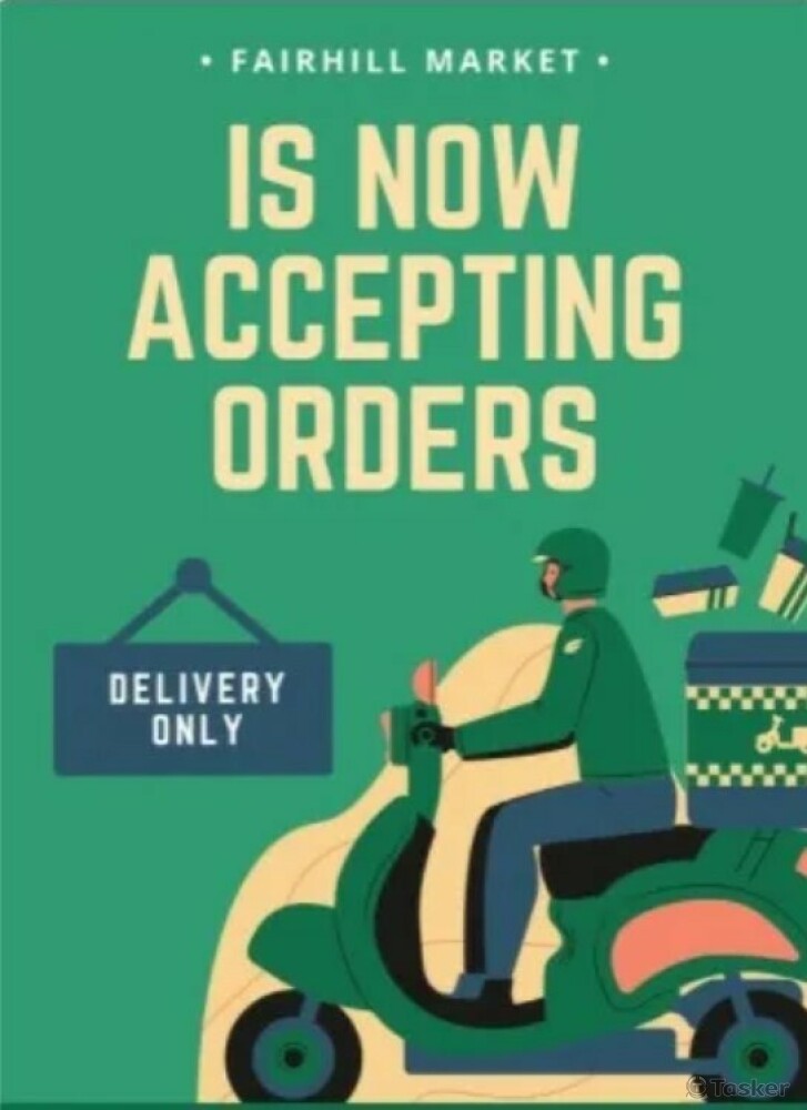 外送服務Facebook廣告海報