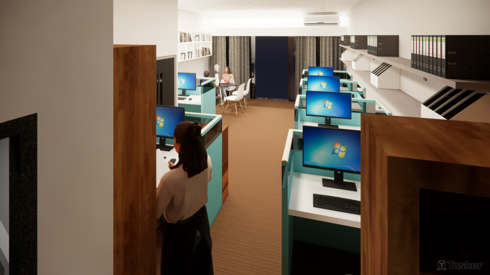 後門往正門方向