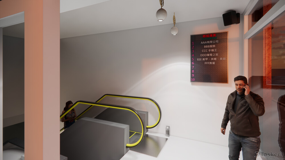 正面出入口一樓空間