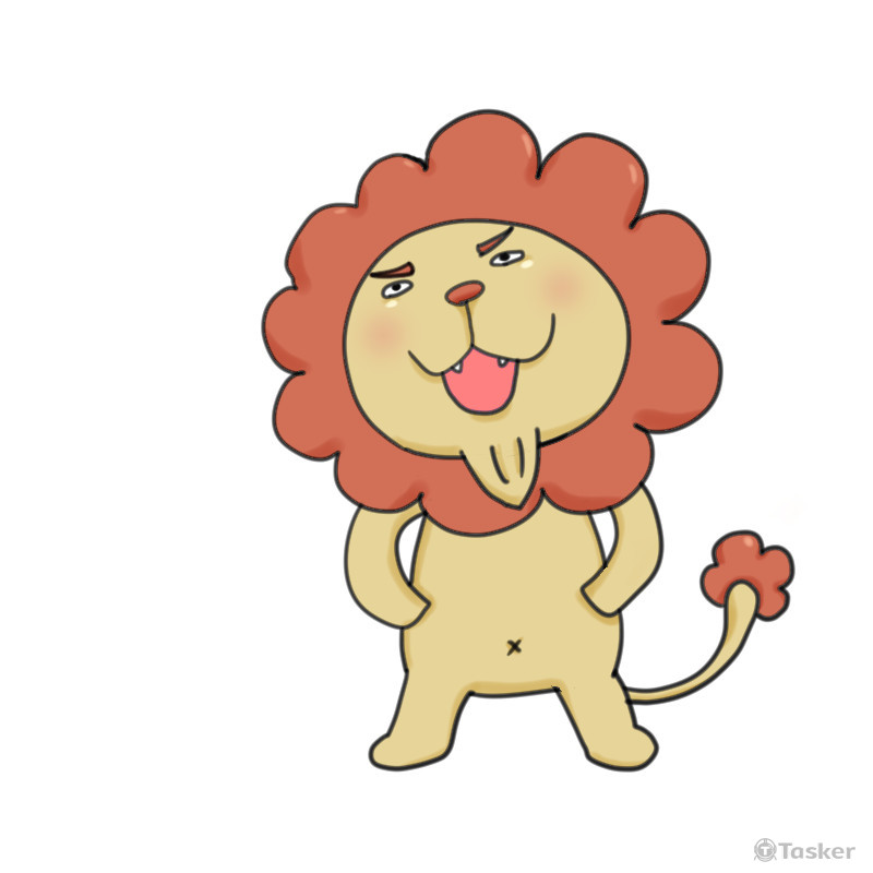 驕傲的獅子(繪本角色設定)