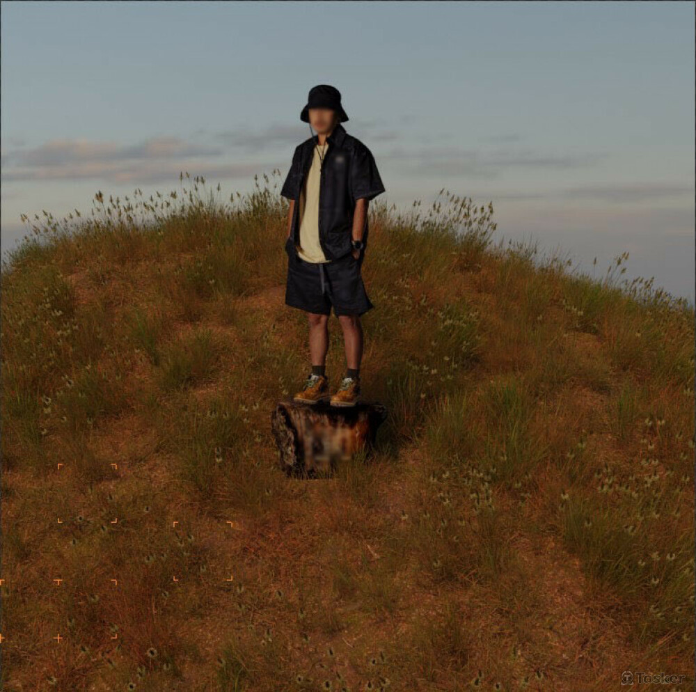 與攝影師合作，背景全使用Blender製作