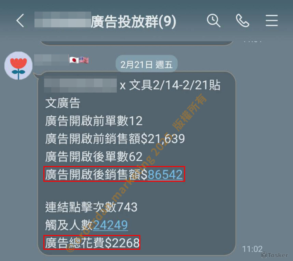 2025.02-2: FB/IG 營收Roas=38, 廣告標籤: 成效出色