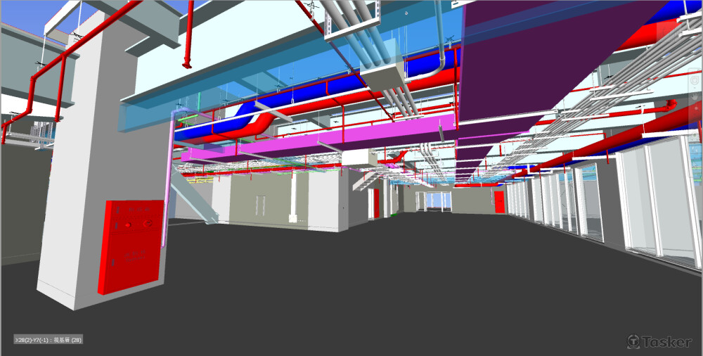 空調、排煙風管建置