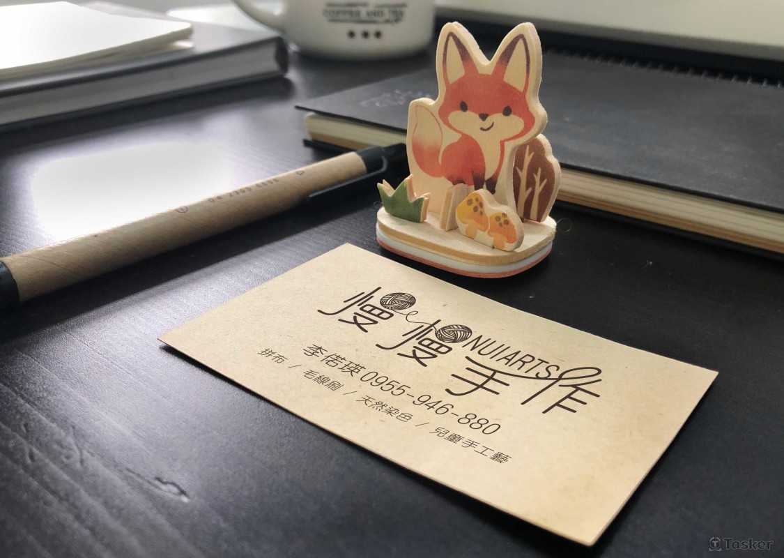慢慢手作工作室名片設計