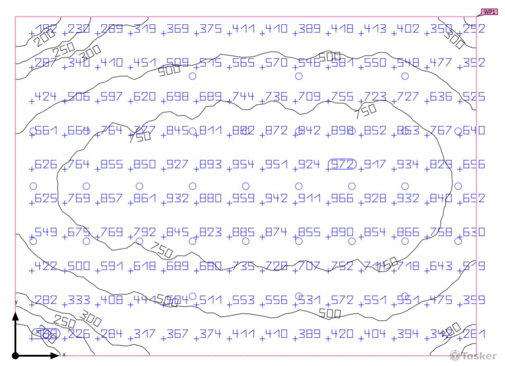 羽球場照度高線圖