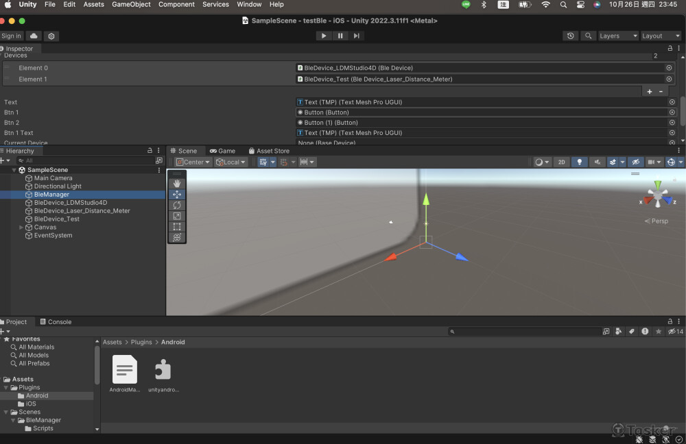 幫客戶用unity3D 對接雙平台藍牙
