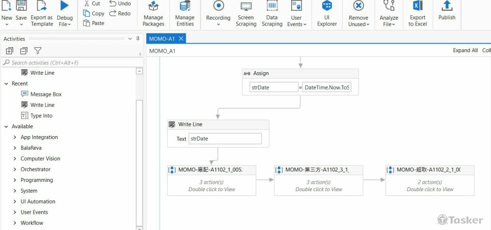 UiPath RPA 範例