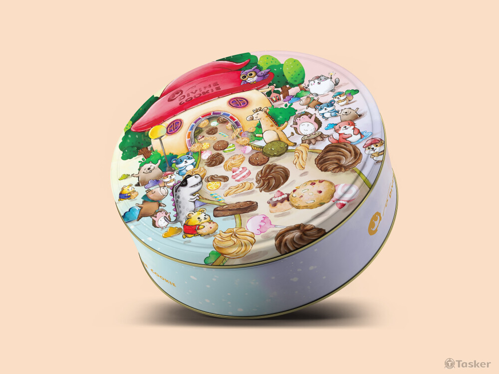 產品包裝_Divine手工餅乾鐵盒