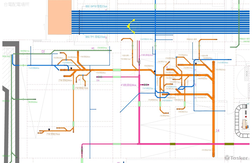 施工圖吊管標註