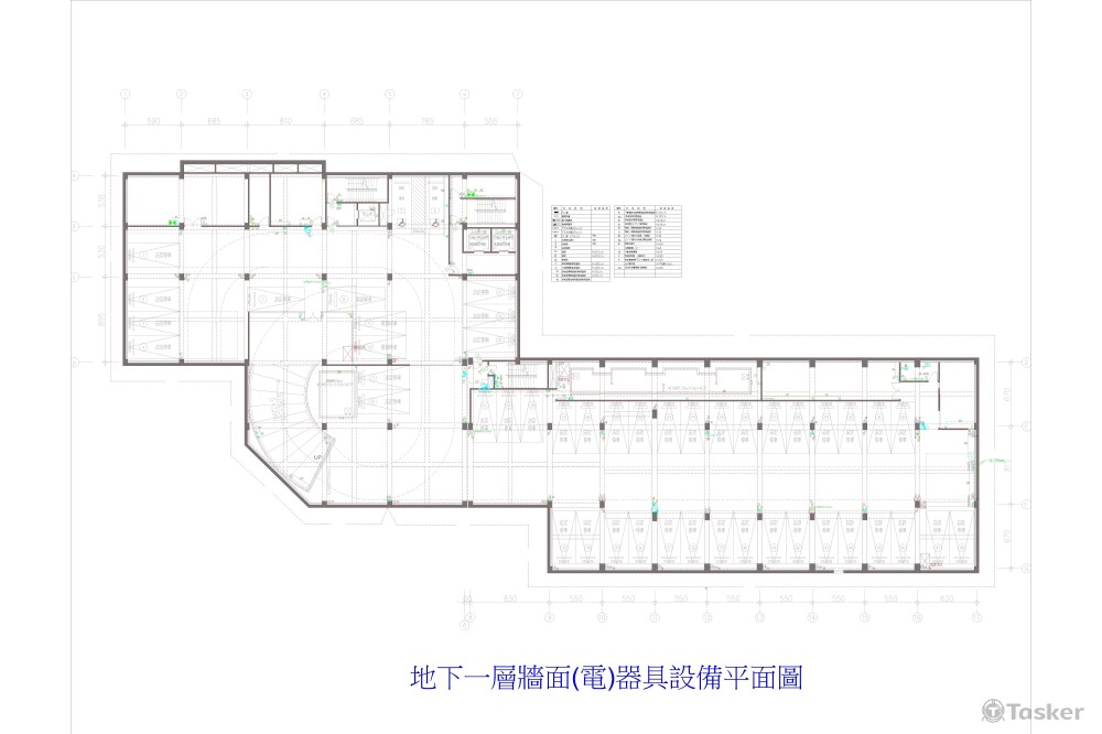 牆面(電)器具設備平面圖