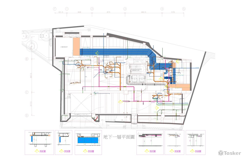 施工圖吊管標註