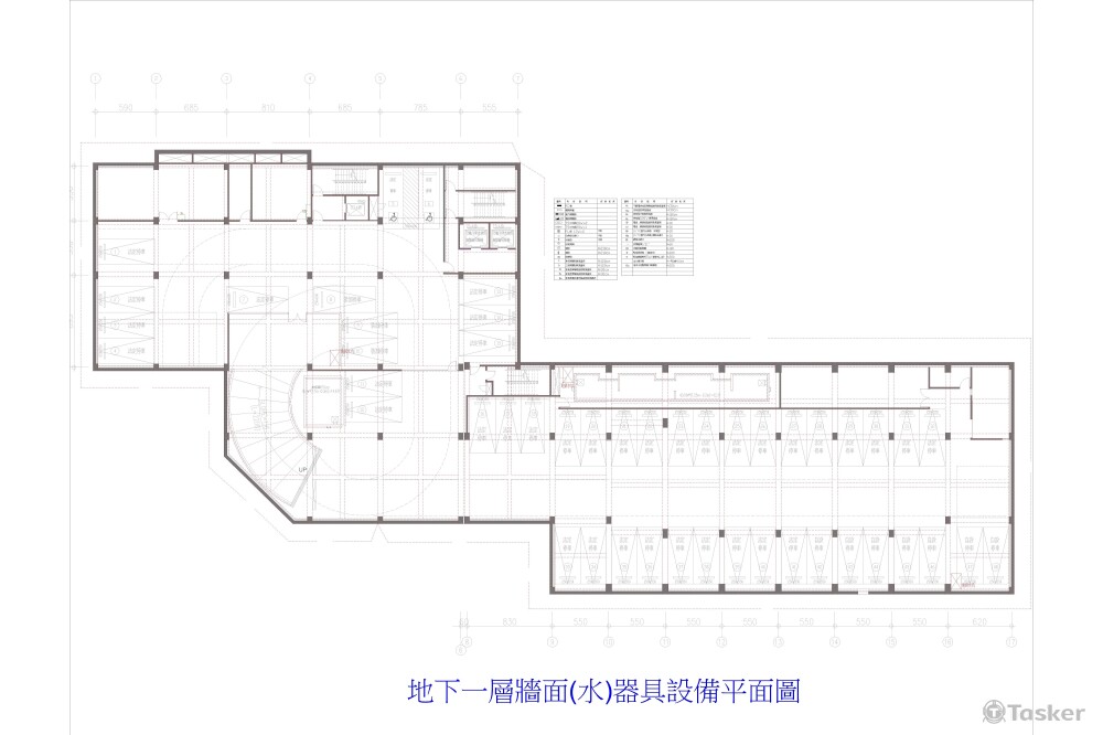 牆面(水)器具設備平面圖