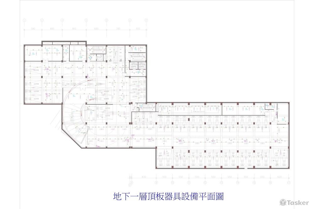 頂板器具設備平面圖