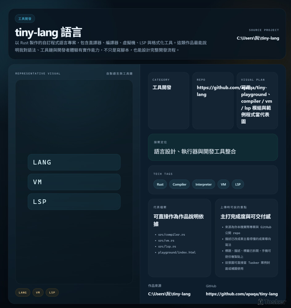 自製語言與工具鏈