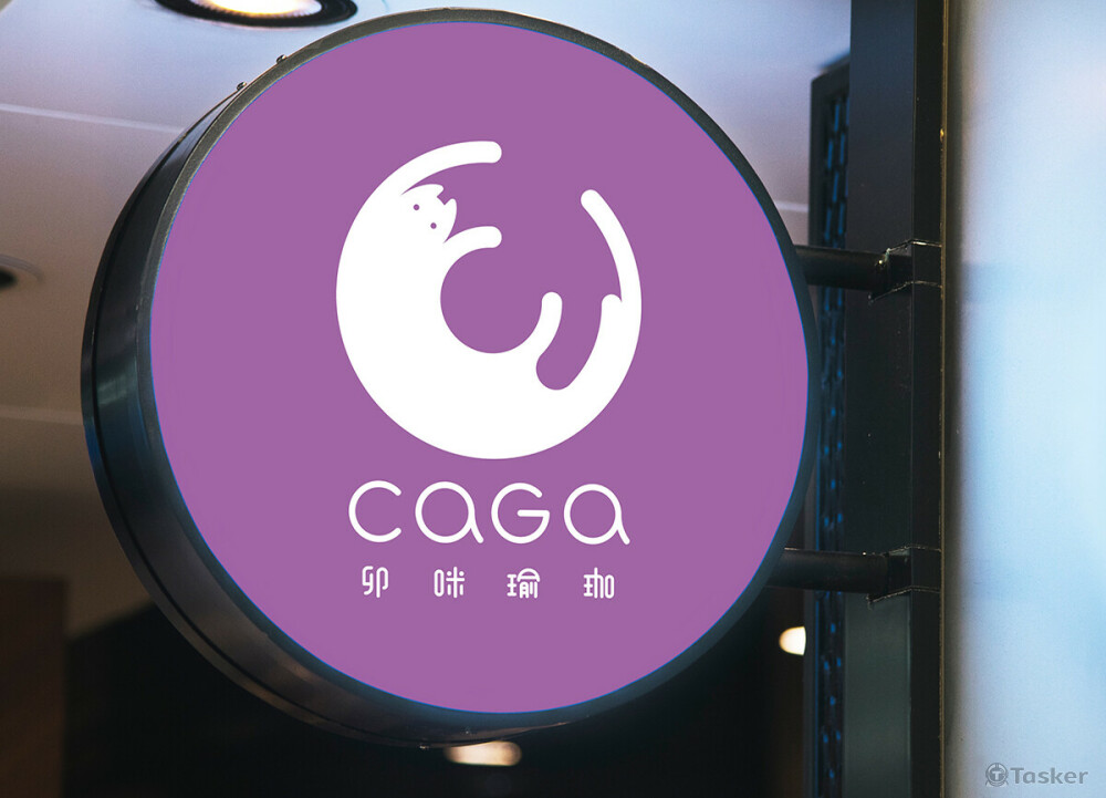 LOGO DESIGN → CaGa卯咪瑜珈