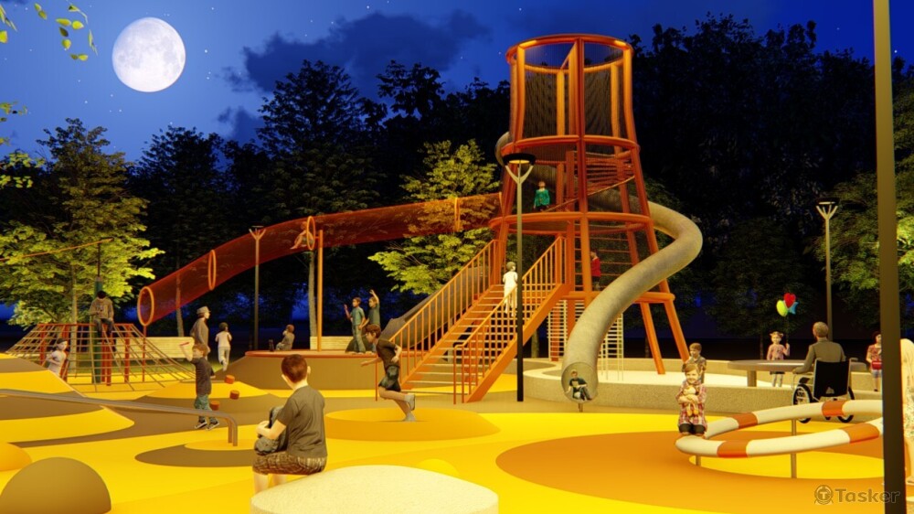 A5-遊憩場夜間圖