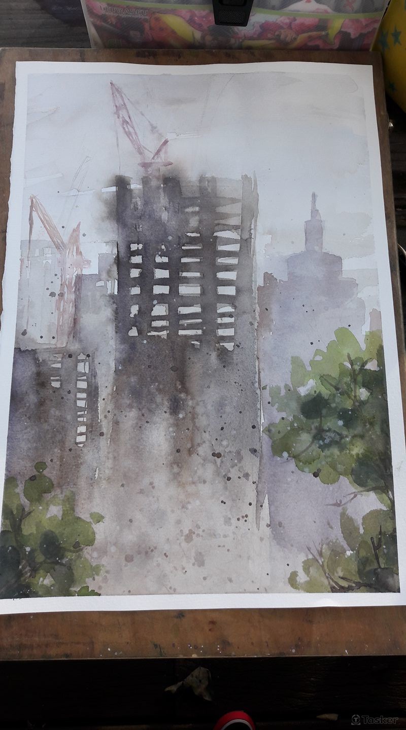 8K水彩風景練習