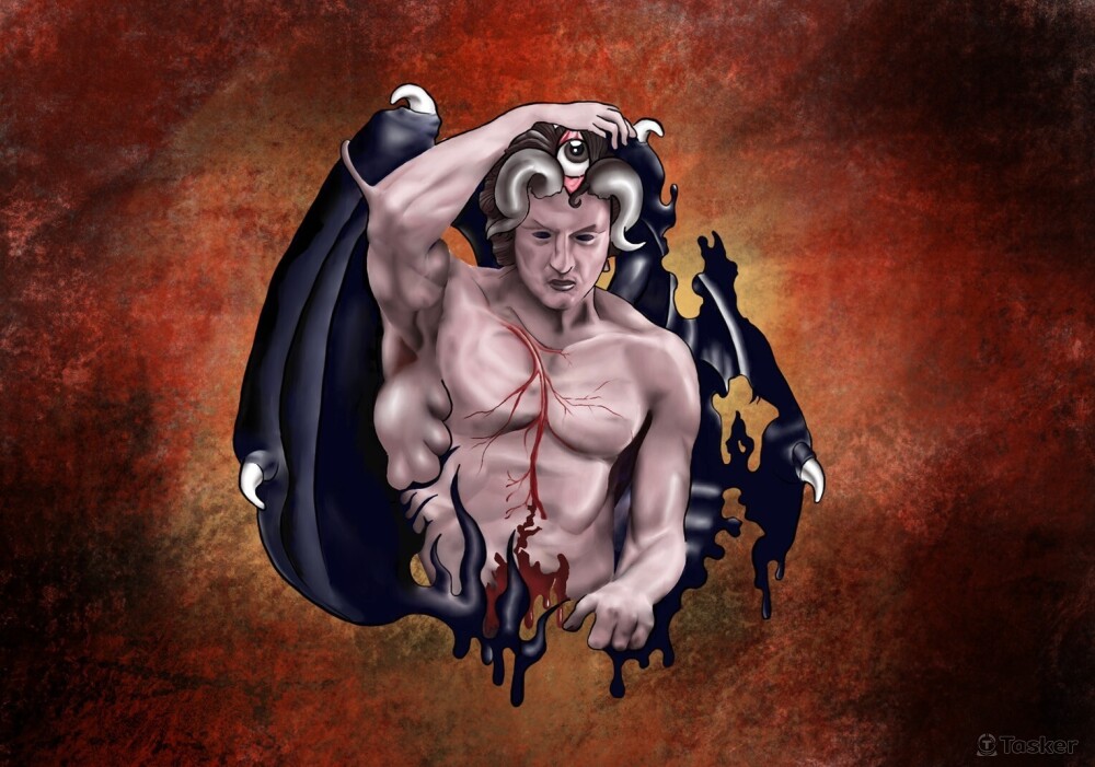 在混沌中墮落了九個晨昏直到地獄。