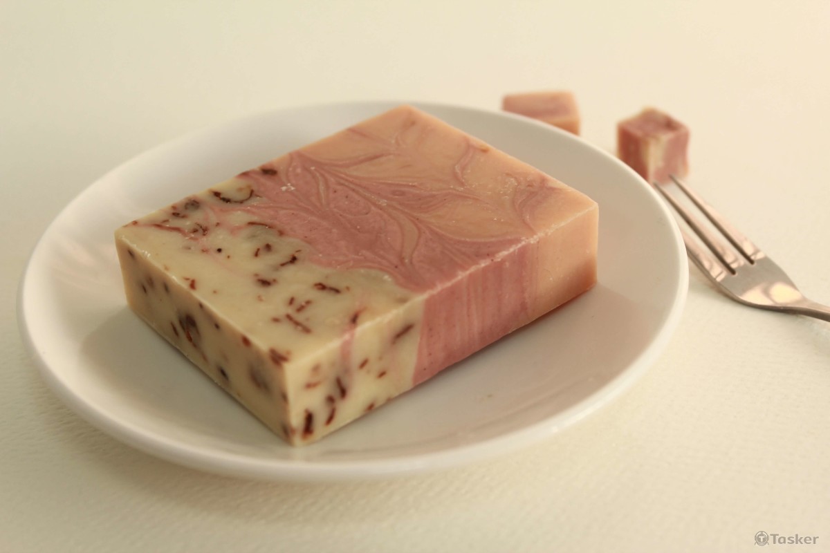 【下午茶皂系列-美人花茶】以玫瑰花茶、花瓣入皂