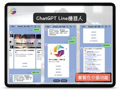 Line/FB/IG 客製化AI機器人